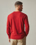 Men's Premium Slub Crew Long Sleeve Tee - Real Red